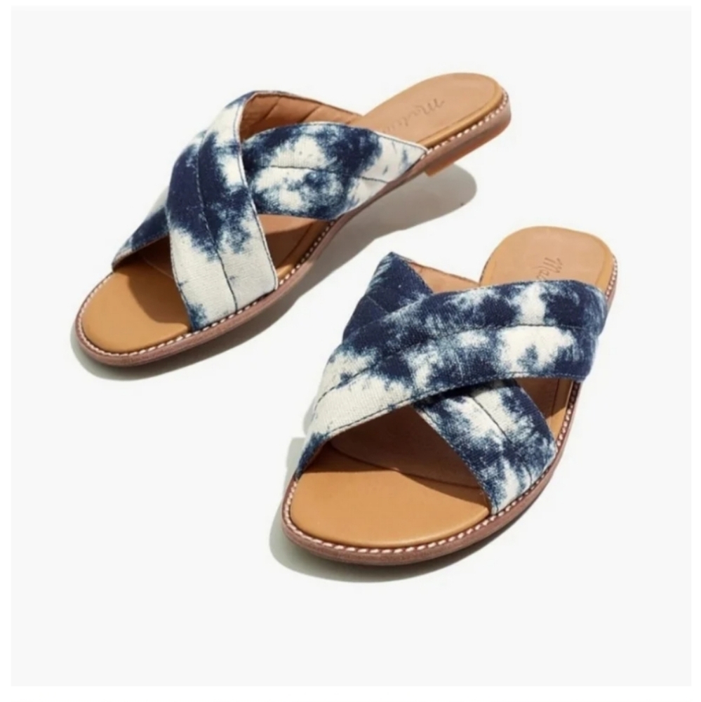 Madewell The Skyler Slide Sandal in Tie-Dye